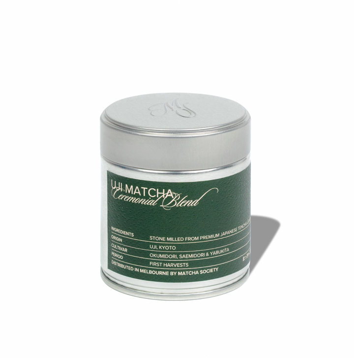 Matcha Society Ceremonial Grade Uji Matcha In Silver Tin