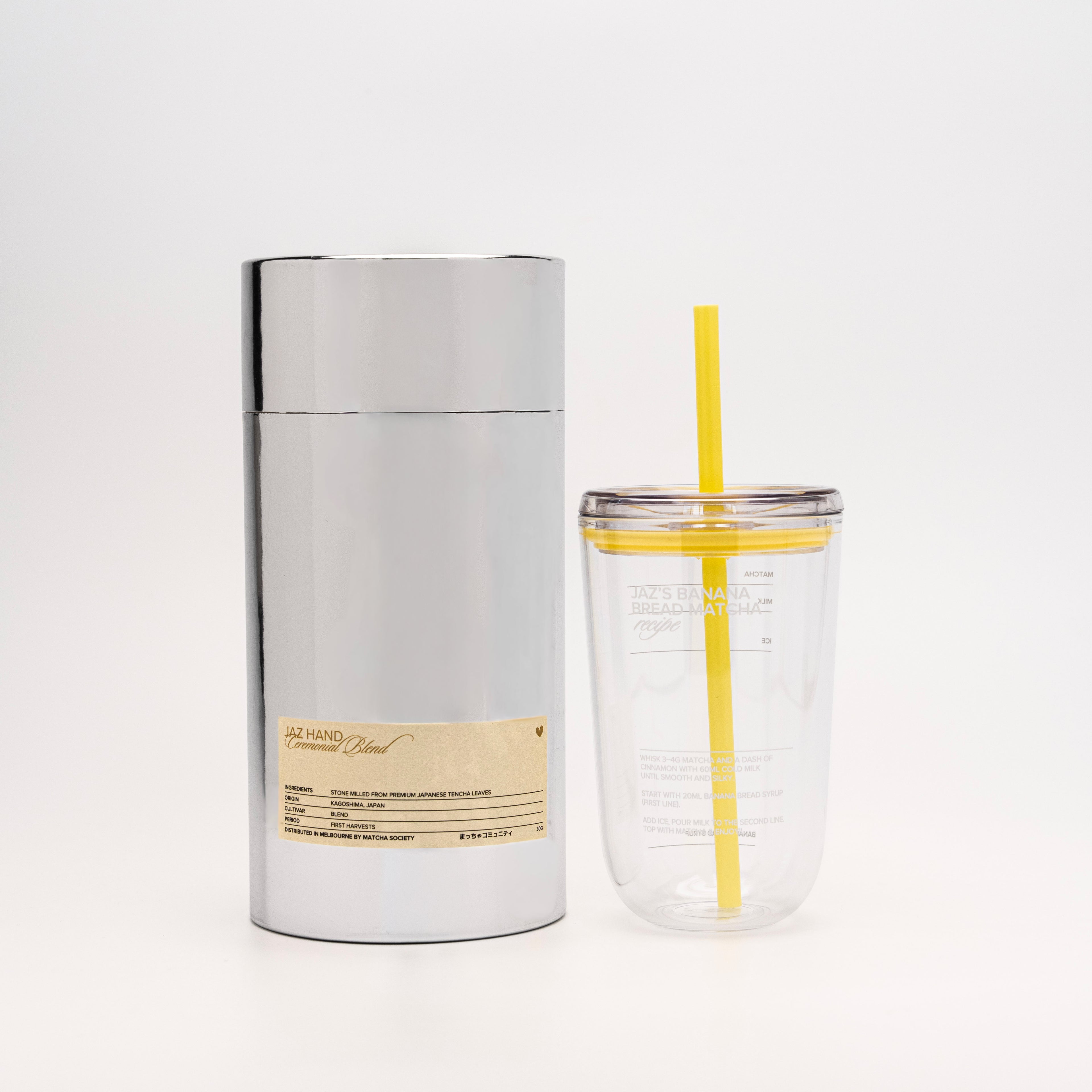 Custom Tumbler created by Matcha Society and Jaz Hand