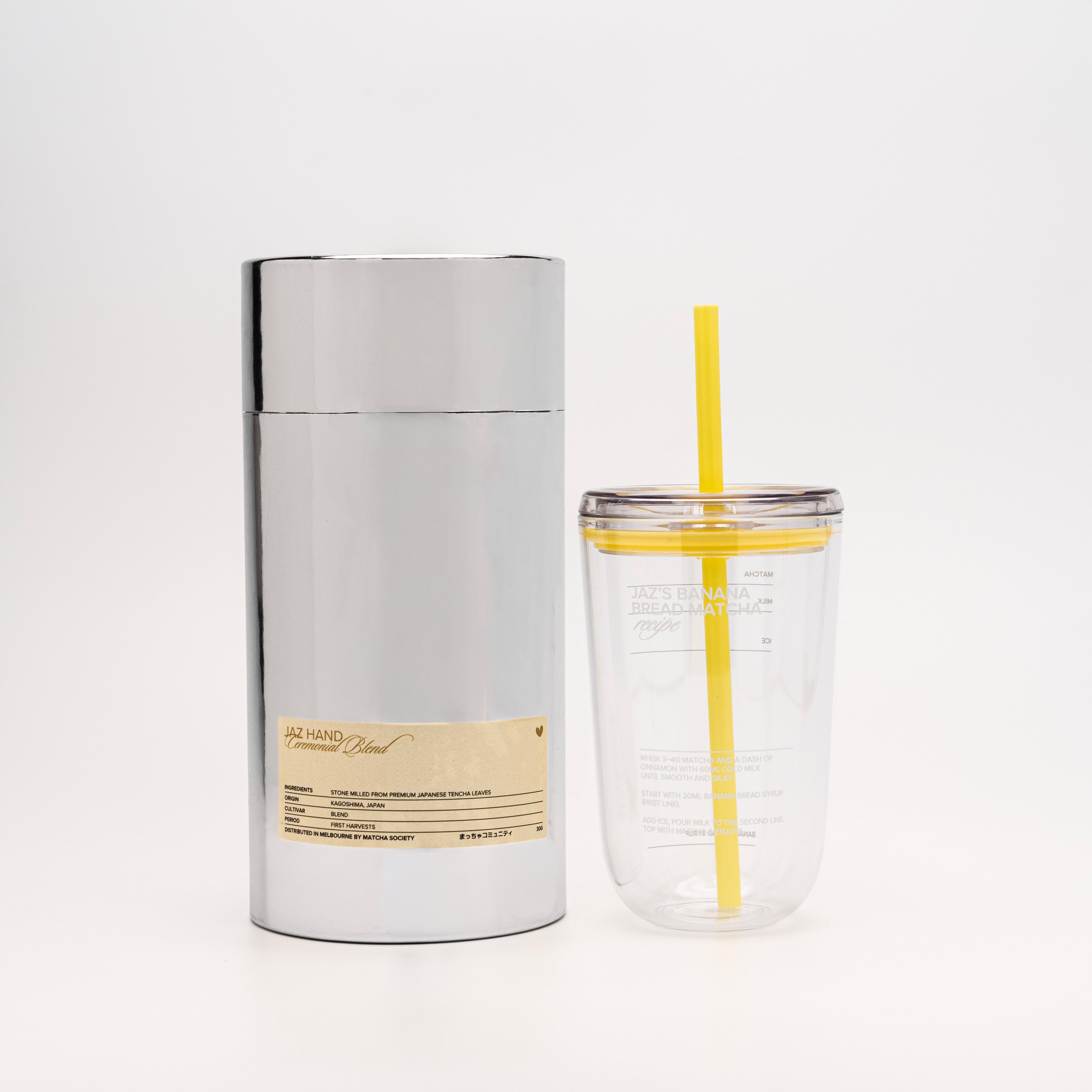 Custom Tumbler created by Matcha Society and Jaz Hand