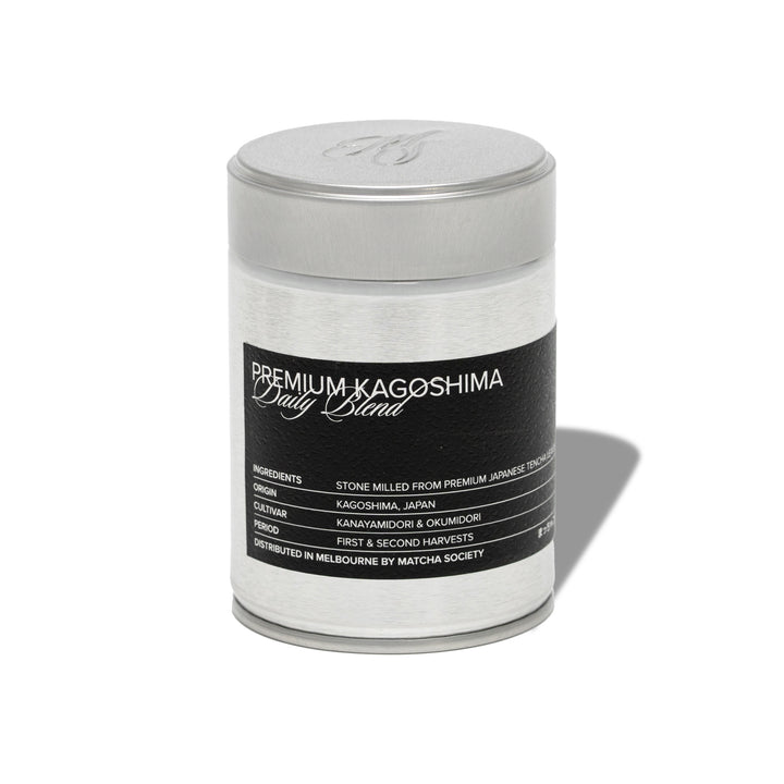Tin of Premium Kagoshima Daily Blend Matcha Powder