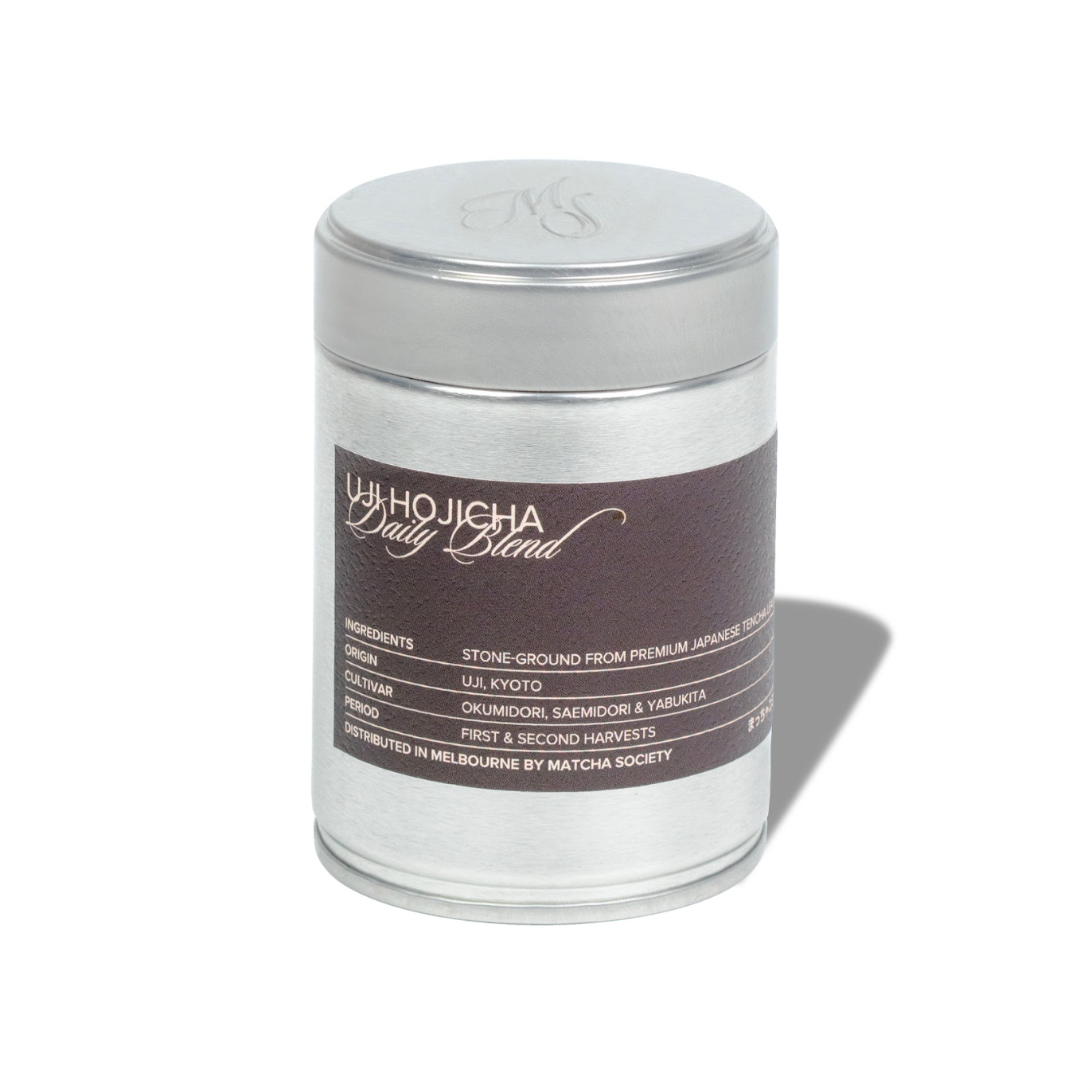 Matcha Society Hojicha In Silver Tin